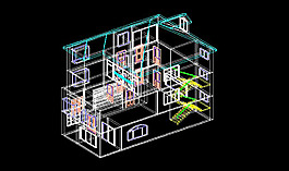三层别墅3D