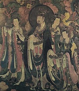 法海寺壁画-31大梵天及其三侍女