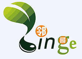 logo 标志 绿色产品