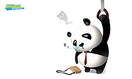 大熊猫上班图片