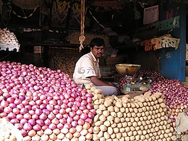 印度,市场,蔬菜