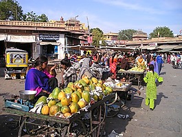 印度,水果,市场