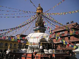 尼泊尔,佛塔,圣