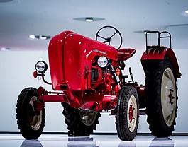 拖拉机,红色,农业