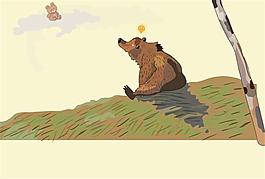flash可爱的棕熊卡通动画