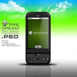 android手机梦想psd分层