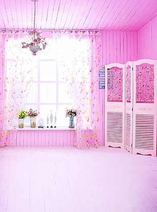 室内装饰设计图女孩比较喜欢的粉红图