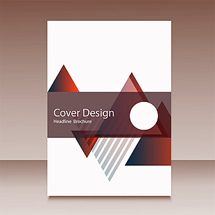 条纹三角形封面设计图片