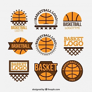 平面设计中的篮球标识