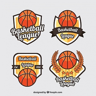 平面设计中四种篮球标识的分类