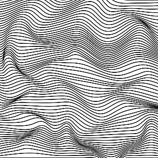 抽象波纹线装饰图案背景