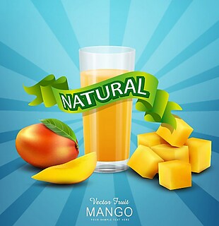 自然芒果汁别素材