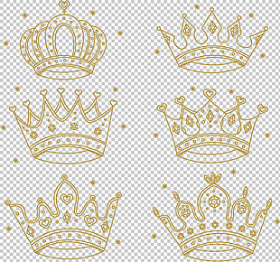 金色皇冠图标免抠png透明图层素材