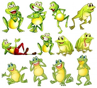青蛙不同位置的图解