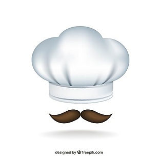 厨师帽和小胡子