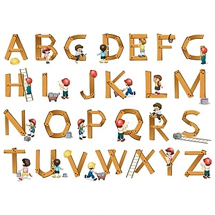 木制字母设计