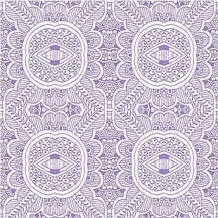 紫色古典布纹元素