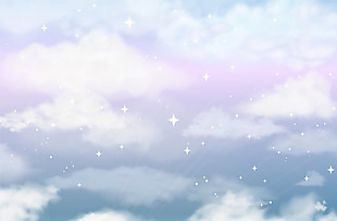 美丽的蓝天白云矢量插画背景