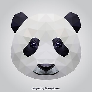 多边形的大熊猫