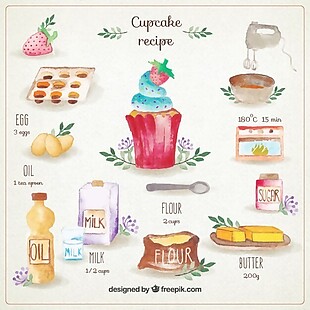 手绘蛋糕食谱