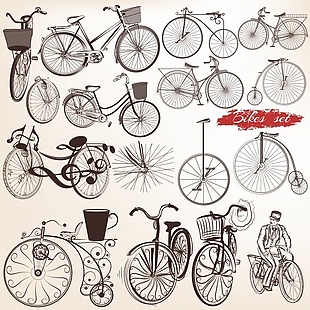 老式自行车收藏