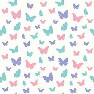 彩色蝴蝶图案设计