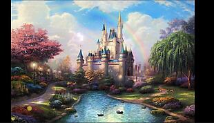 童话城堡视频素材