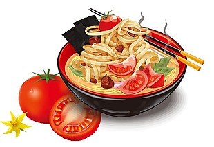 红色番茄食物元素