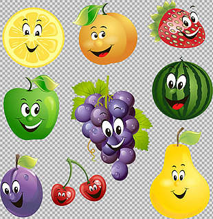各种卡通可爱蔬菜免抠png透明图层素材