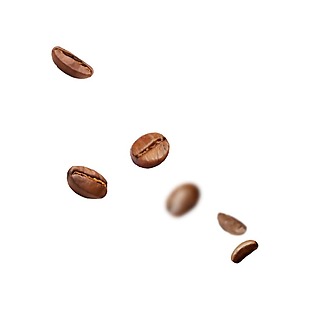 褐色咖啡豆元素