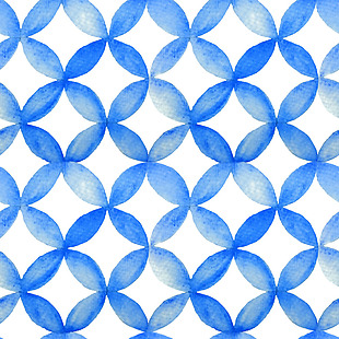 蓝色圆形水彩背景图矢量设计素材