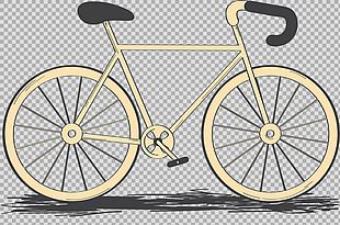 时尚运动自行车插画免抠png透明图层素材