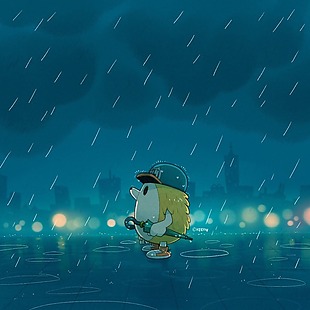 雨夜-Keeny卡通动漫素材