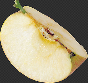 切开的苹果图片免抠png透明图层素材