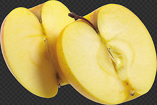 被切开的苹果免抠png透明图层素材
