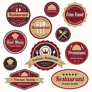 复古餐厅商标设计