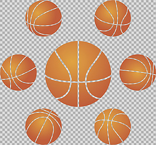 手绘篮球插图免抠png透明图层素材