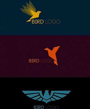 鸟图标标志设计