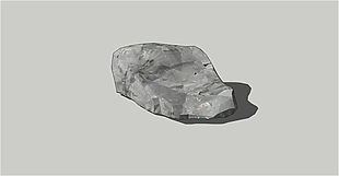 园林素材石头岩石skp模型