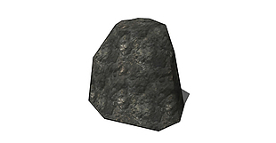 黑色石头岩石skp模型