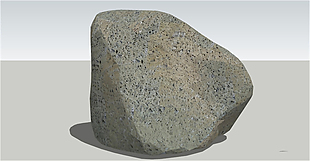景观装饰石头skp模型