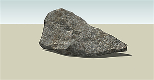 假山石头skp模型