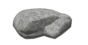 灰色石头skp模型
