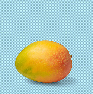 新鲜的芒果免抠png透明图层素材