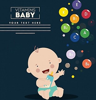 婴儿广告背景