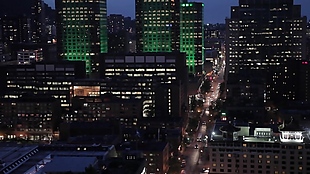 实拍城市夜景风光视频