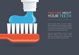 牙科保健宣传单设计