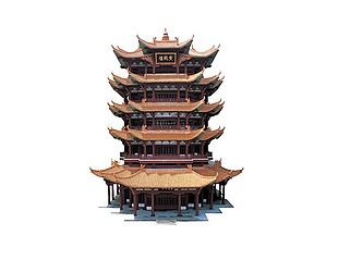 中式建筑高楼元素