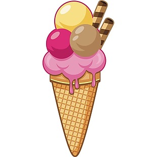 卡通冰淇淋png元素