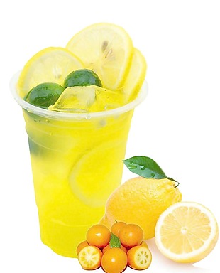 清凉金桔柠檬元素